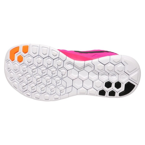 Nike Free 5.0 2015 Damen Laufschuhe Fluoreszierende Rosa/Hell Citrus/Schwarz 724383-600